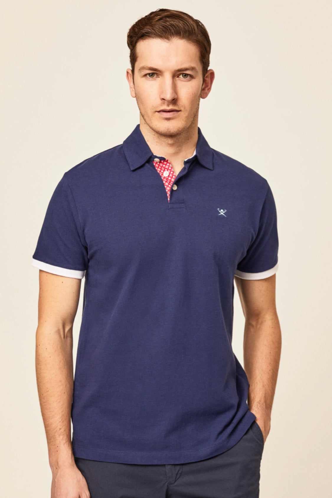 Hackett MAN Swim Trim Polo T-Shirt Blue HM563135