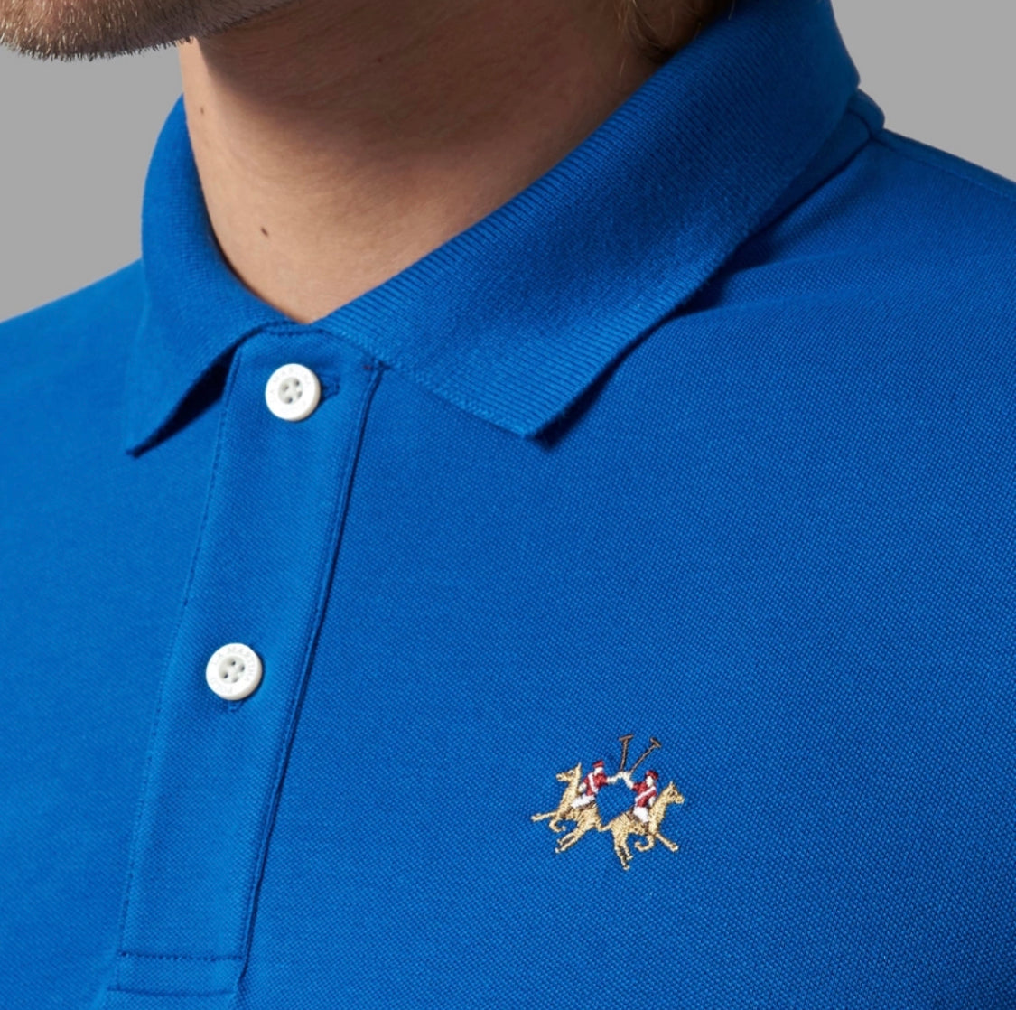 La Martina man Polo T-shirt carry over CCMP02