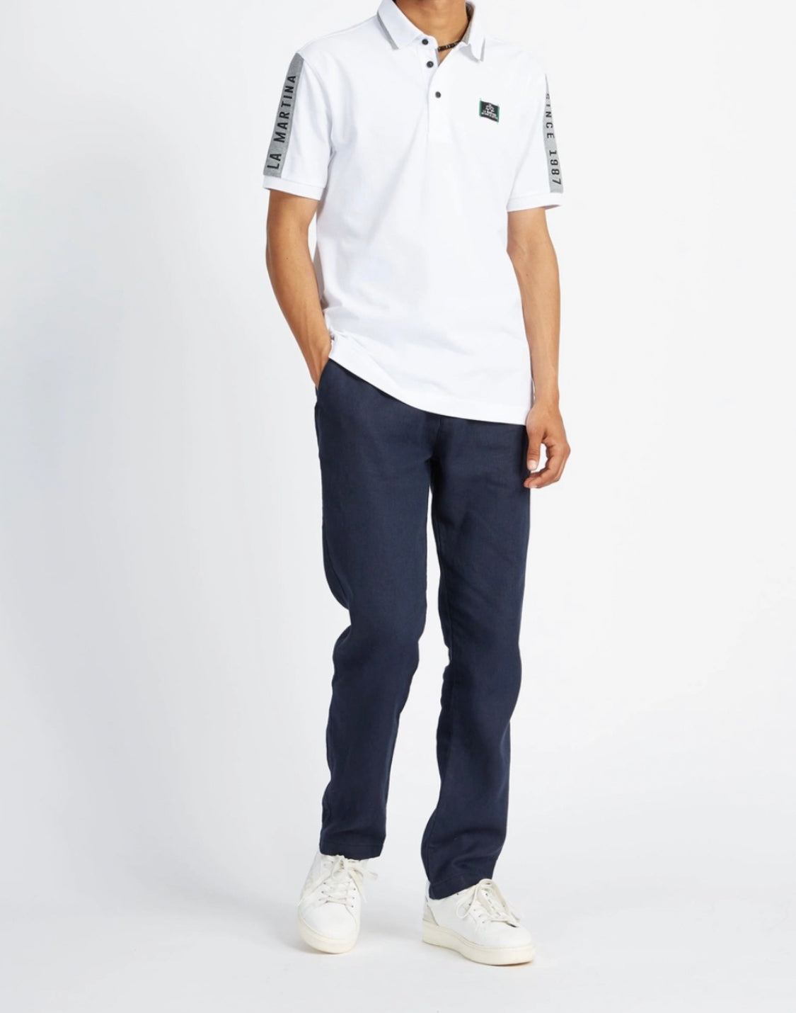 La Martina man Polo T-shirt White