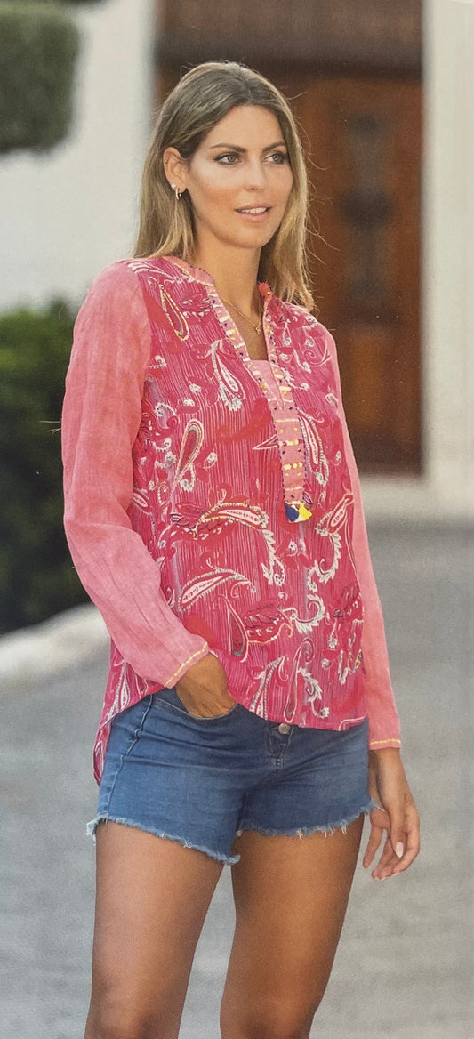 Isla Bonita Pink Edition Summer Blouse 29004