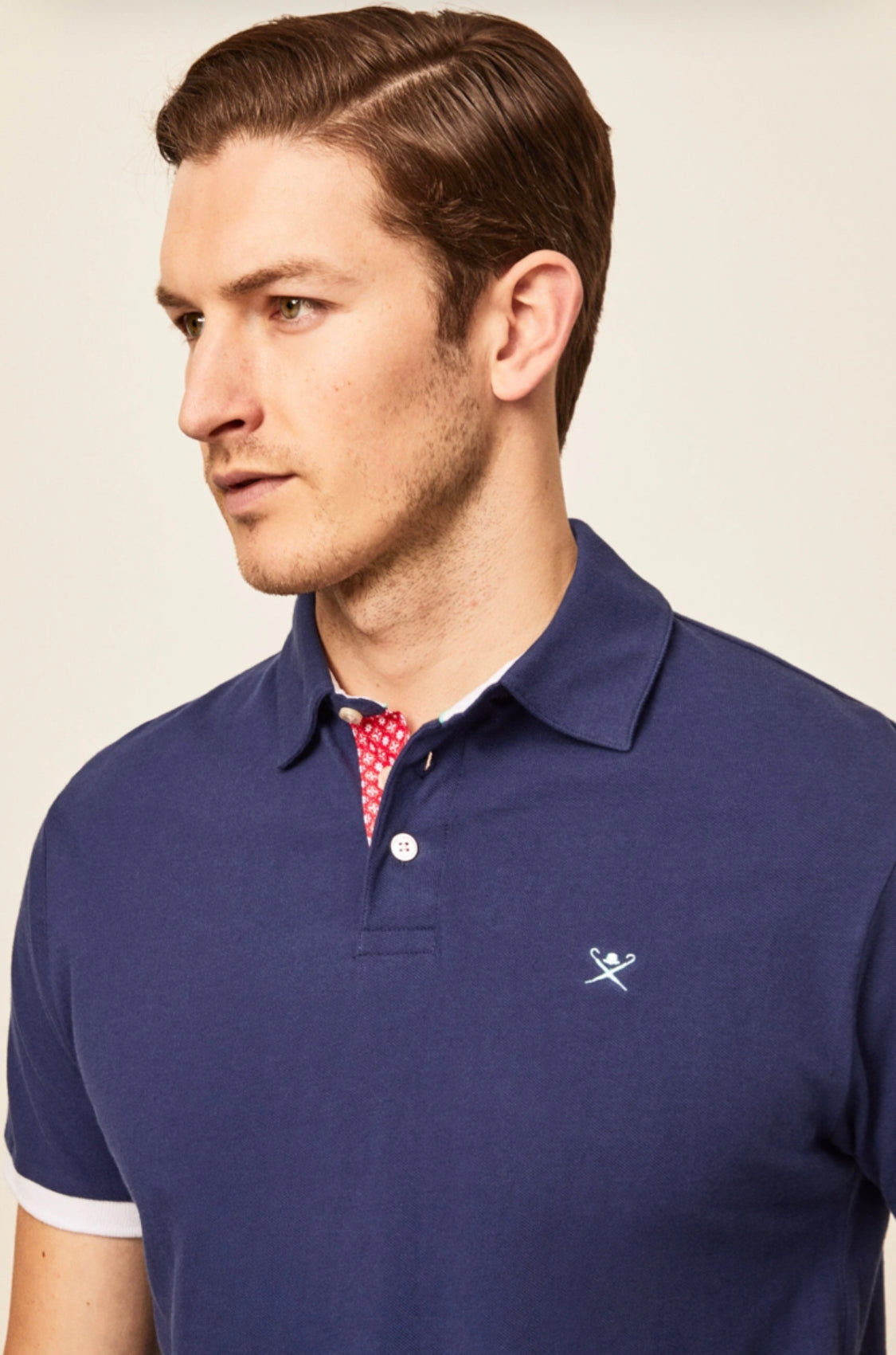 Hackett MAN Swim Trim Polo T-Shirt Blue HM563135