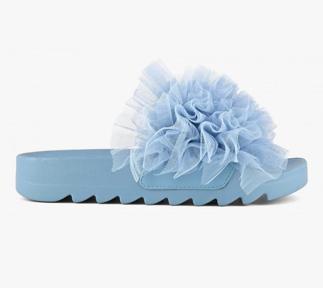 Colors of California Slides with Tulle Trim