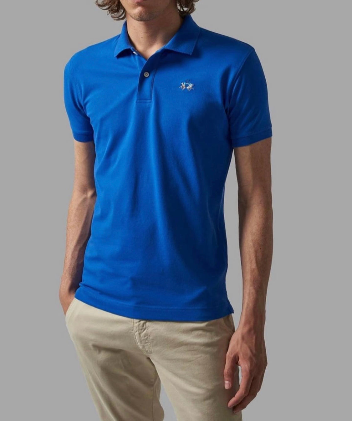 La Martina man Polo T-shirt carry over CCMP02