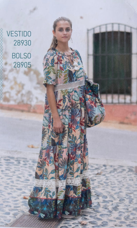 Isla Bonita Flower Long dress 28930