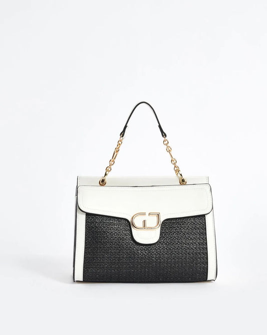 Gaudi Black and White Lady Bag V3AE-11038